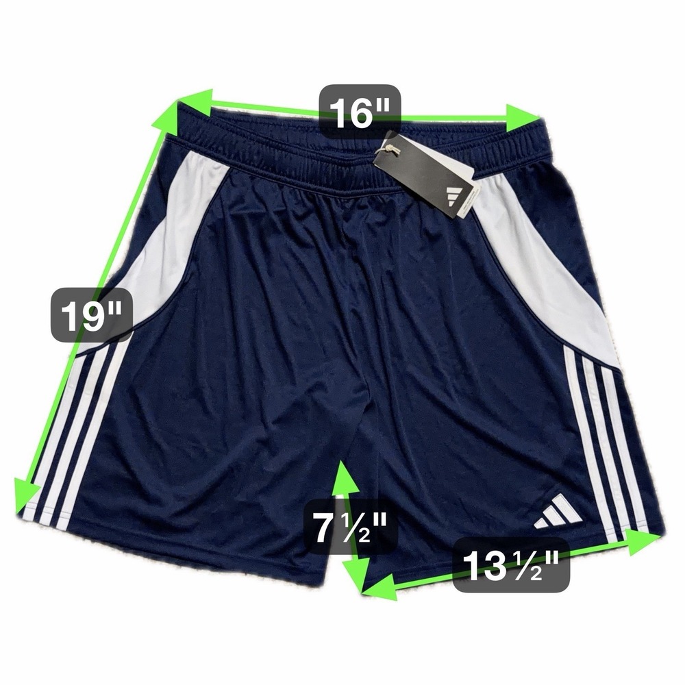 Adidas Men's Tiro 24 Team Navy Blue/White Soccer Shorts IR9377 Size XL NWT - Picture 7 of 7